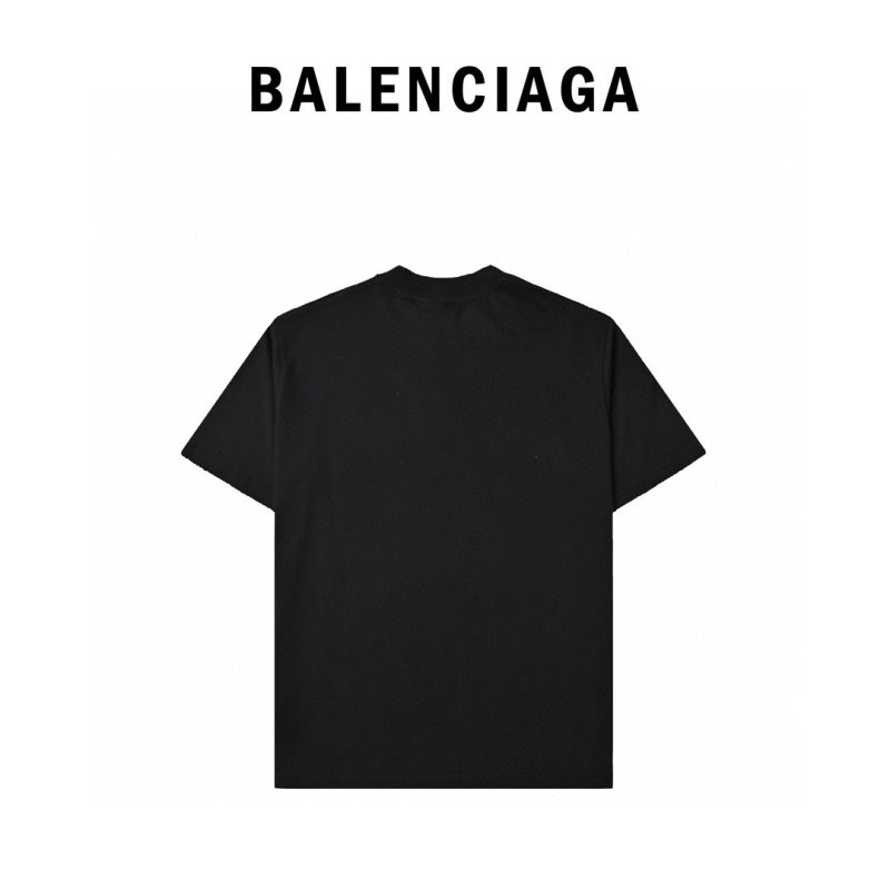 Balenciaga Passport Graphic Black T-Shirt view