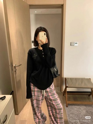 Chrome Hearts Black Cross Long Sleeve Henley T-Shirt view 3