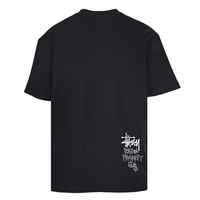 Stüssy Black Graphic Character Print T-Shirt view