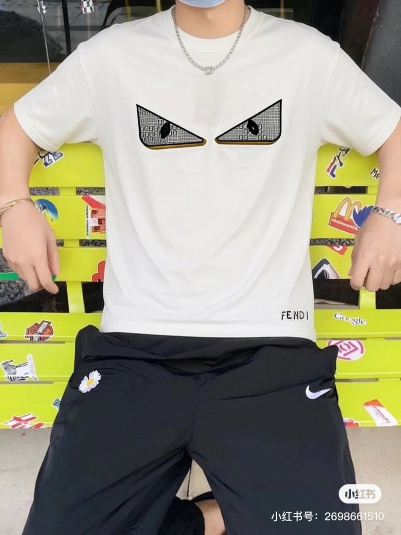 Fendi Monster Eyes White T-Shirt