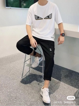 Fendi Monster Eyes White T-Shirt view 2