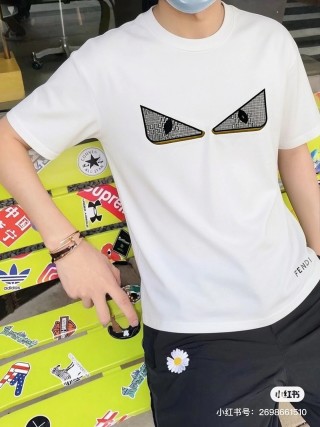 Fendi Monster Eyes White T-Shirt view 3