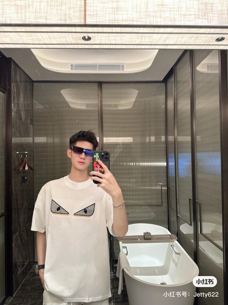 Fendi Monster Eyes White T-Shirt view