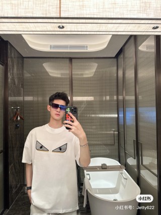 Fendi Monster Eyes White T-Shirt view 5