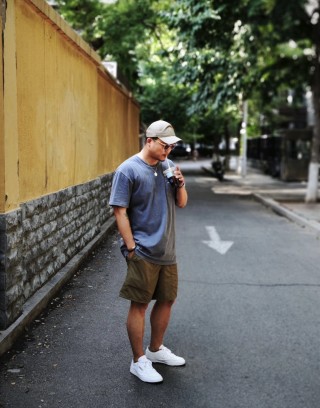 Olive Green Cargo Shorts view 5
