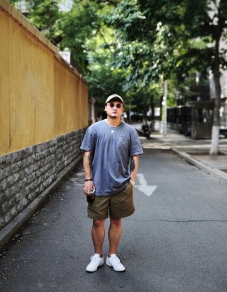 Olive Green Cargo Shorts view 6