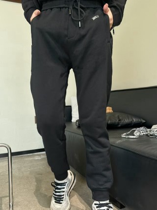 Burberry Black Drawstring Track Pants view 3