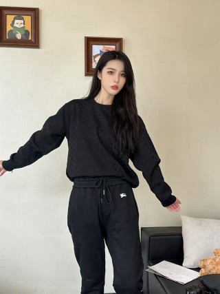 Burberry Black Drawstring Track Pants view 5