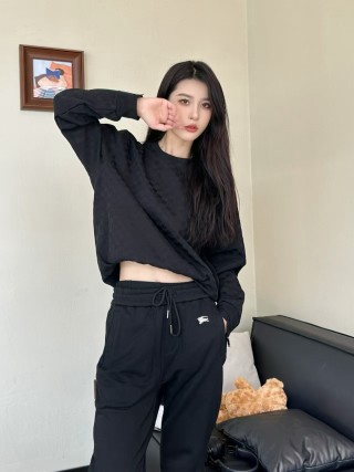 Burberry Black Drawstring Track Pants view 6