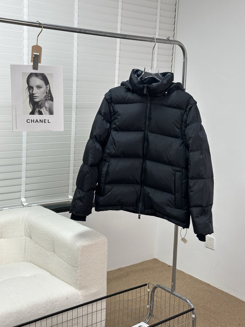 Chanel Black Quilted Puffer Down Jacket
