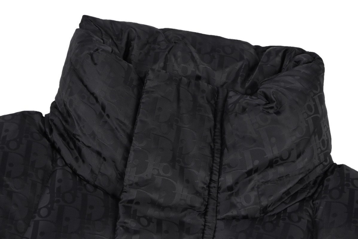 Black Puffer Down Jacket – Classic Oversized Fit view