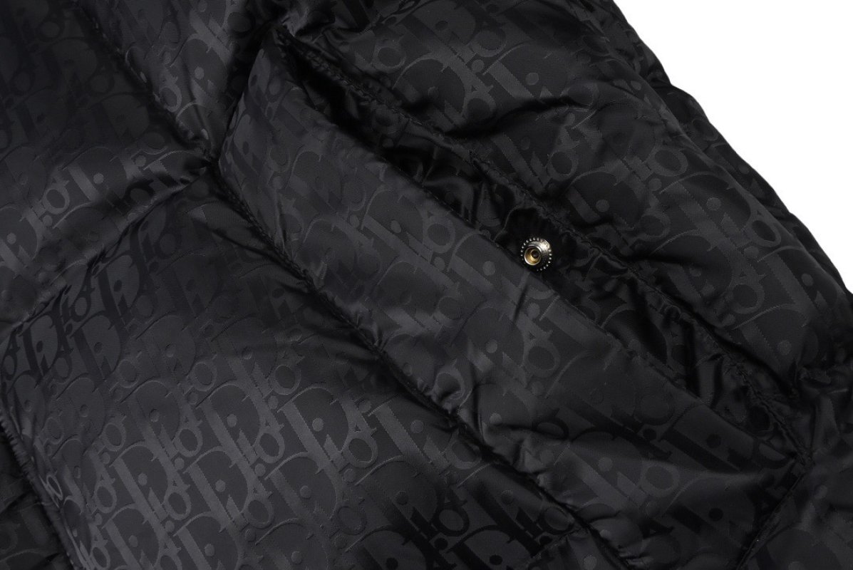 Black Puffer Down Jacket – Classic Oversized Fit view