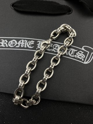 Chrome Hearts Classic Letter Chain Bracelet Silver