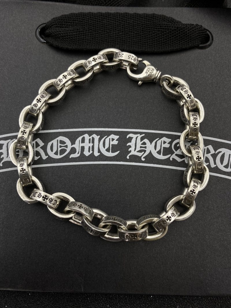 Chrome Hearts Classic Letter Chain Bracelet Silver view