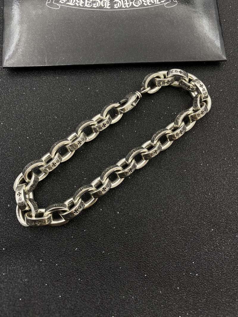 Chrome Hearts Classic Letter Chain Bracelet Silver view