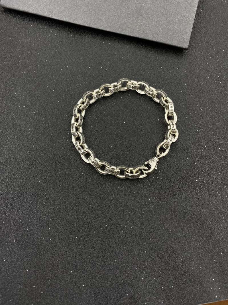 Chrome Hearts Classic Letter Chain Bracelet Silver view
