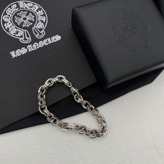 Chrome Hearts Classic Letter Chain Bracelet Silver view 8