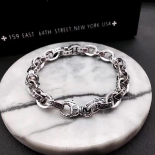 Chrome Hearts Classic Letter Chain Bracelet Silver view 9