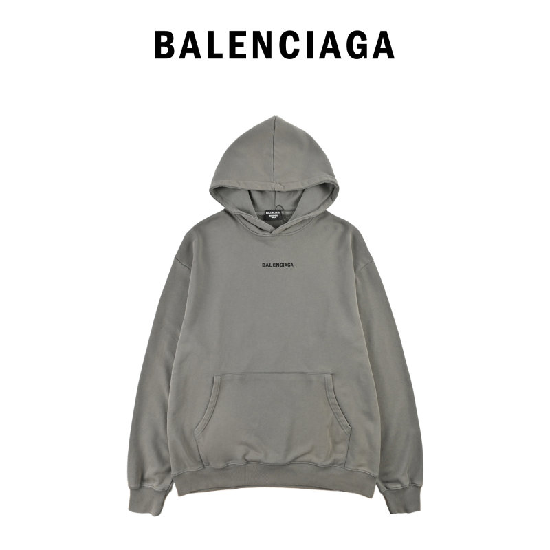 Balenciaga Cream Oversized Logo Hoodie view