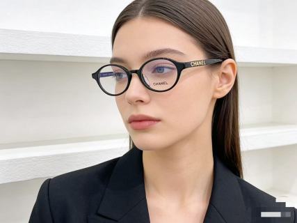 Chanel CH5406 Round Optical Frame - Black view 3