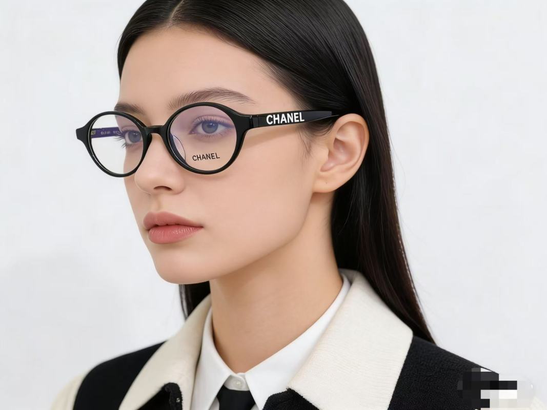 Chanel CH5406 Round Optical Frame - Black view