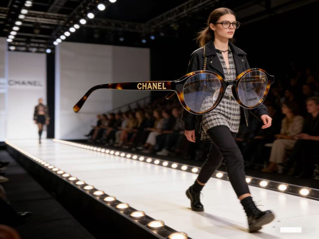 Chanel CH5406 Round Optical Frame - Black view