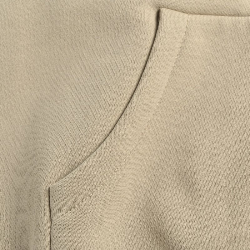 Essentials Beige Full-Zip Hoodie view