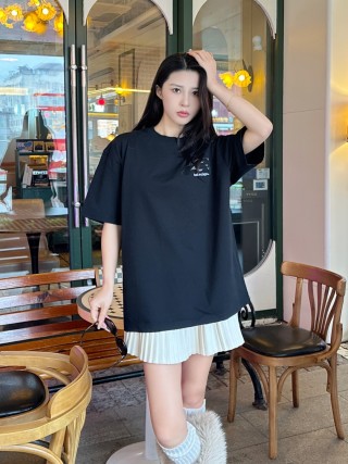 Balenciaga Black Logo Short Sleeve T-Shirt view 7