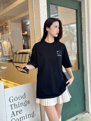 Balenciaga Black Logo Short Sleeve T-Shirt view 9