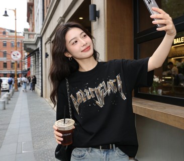 Balenciaga Black Logo T-Shirt view 2