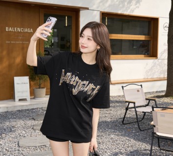 Balenciaga Black Logo T-Shirt view 3