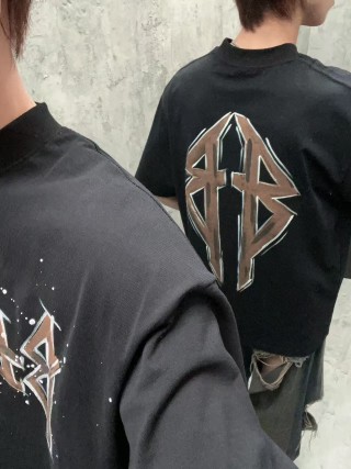 Balenciaga Black Logo T-Shirt view 5