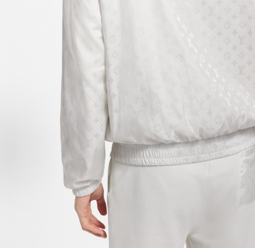 Louis Vuitton Monogram Puffer Bomber Jacket Cream view