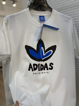 Adidas Trefoil Cartoon Character Print White T-Shirt view 3