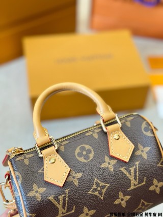 Louis Vuitton Speedy Nano 16 Monogram Pillow Bag Black view 9