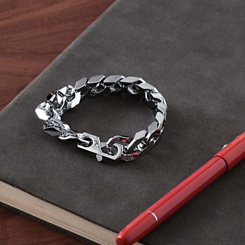 Louis Vuitton Chain Links Silver Monogram Bracelet view