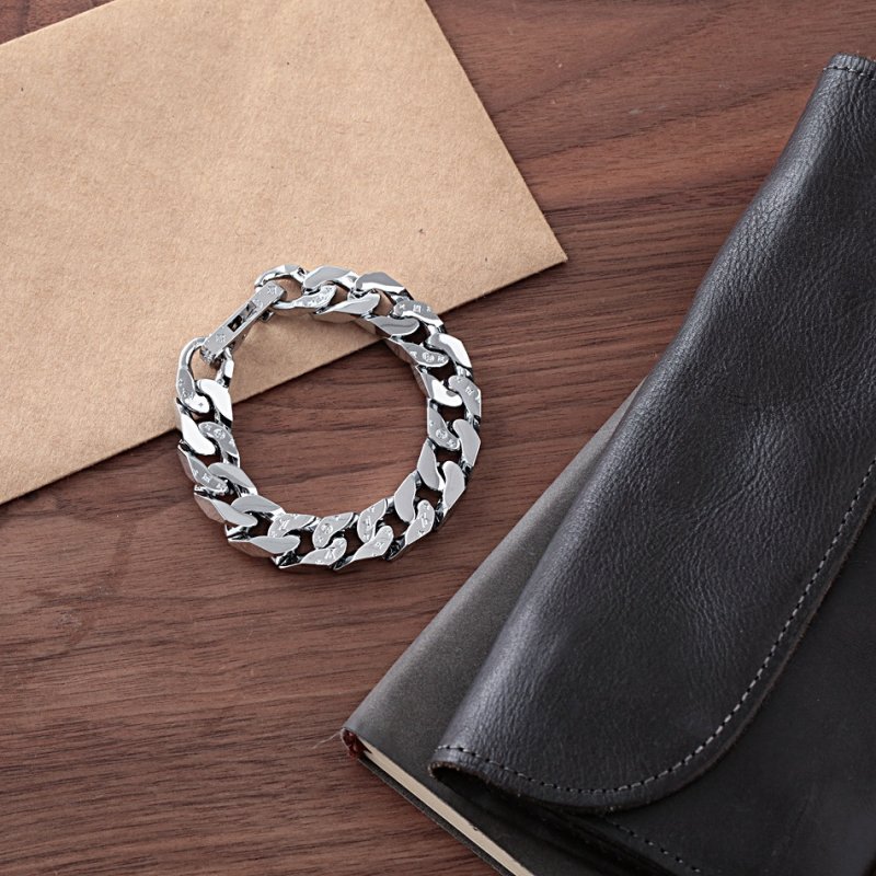 Louis Vuitton Chain Links Silver Monogram Bracelet view