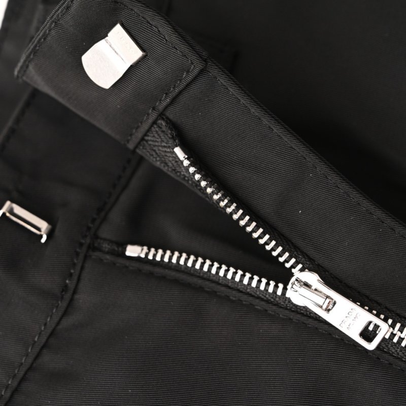 Prada Black Nylon Cargo Pants view