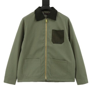 Louis Vuitton Checkerboard Pocket Utility Jacket Sage Green