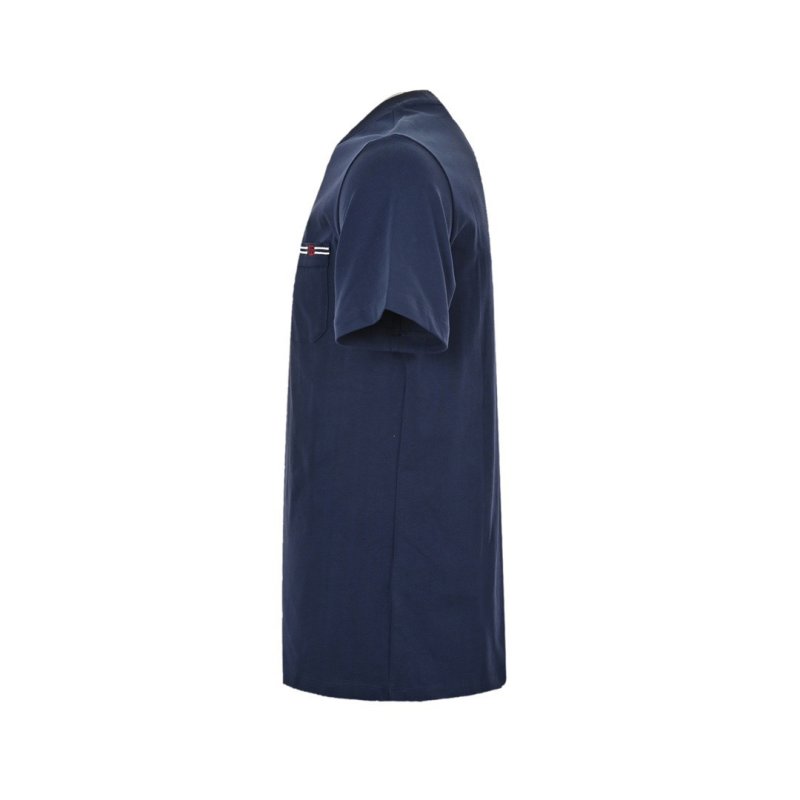 Navy Blue Short Sleeve T-Shirt with Chest Pocket Detail view