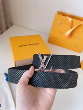 Louis Vuitton Damier Checkered Belt 40mm Black view 2