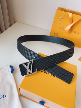Louis Vuitton Damier Checkered Belt 40mm Black view 6