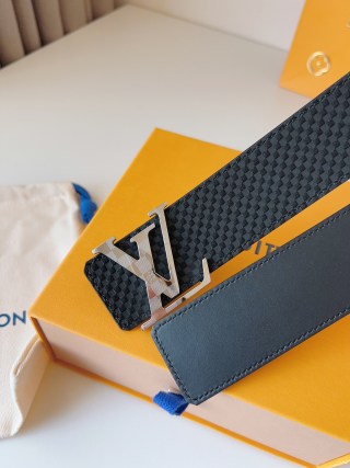 Louis Vuitton Damier Checkered Belt 40mm Black view 7