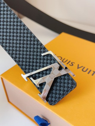 Louis Vuitton Damier Checkered Belt 40mm Black view 8