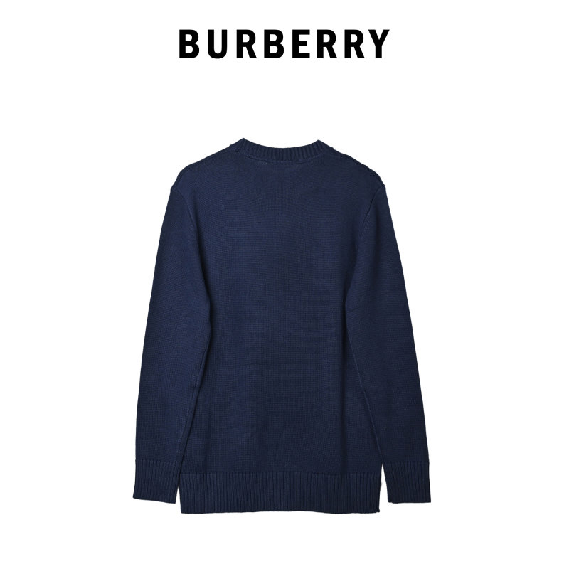 Burberry Navy Crew Neck Knit Sweater view