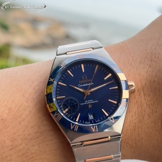 Omega Constellation 41mm Steel Blue Dial Watch view 3
