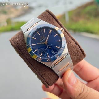 Omega Constellation 41mm Steel Blue Dial Watch view 6