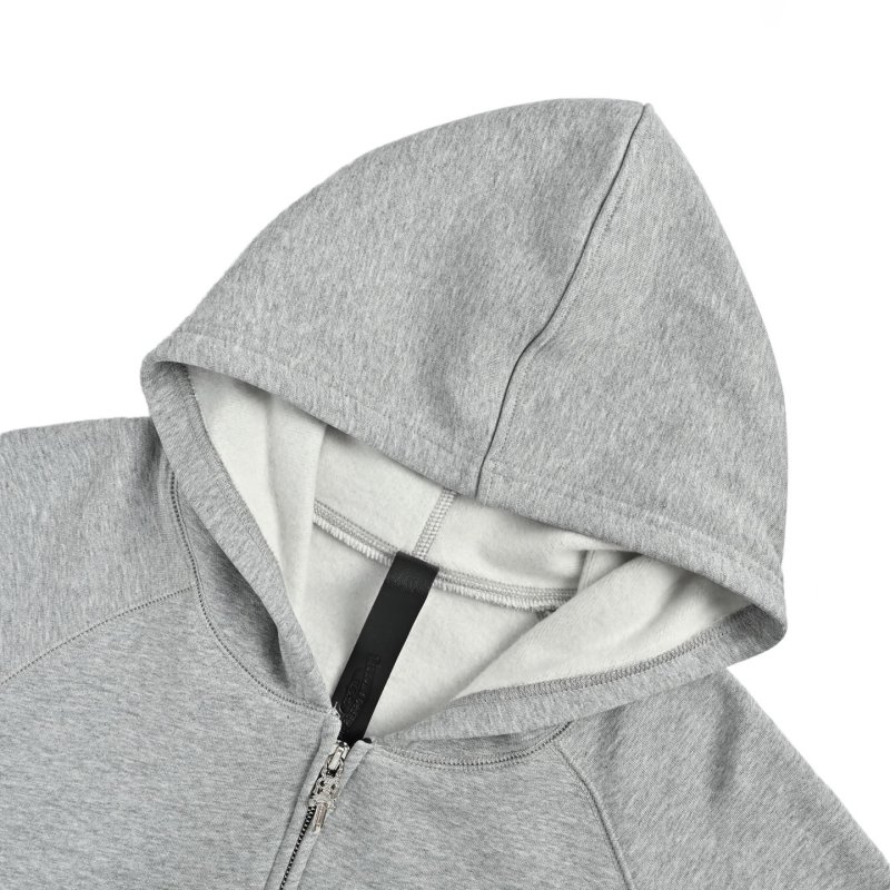 Chrome Hearts Cross Logo Zip Hoodie Oatmeal view