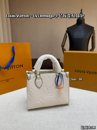 LV Onthego Small Black Gold Monogram Tote Bag view 2