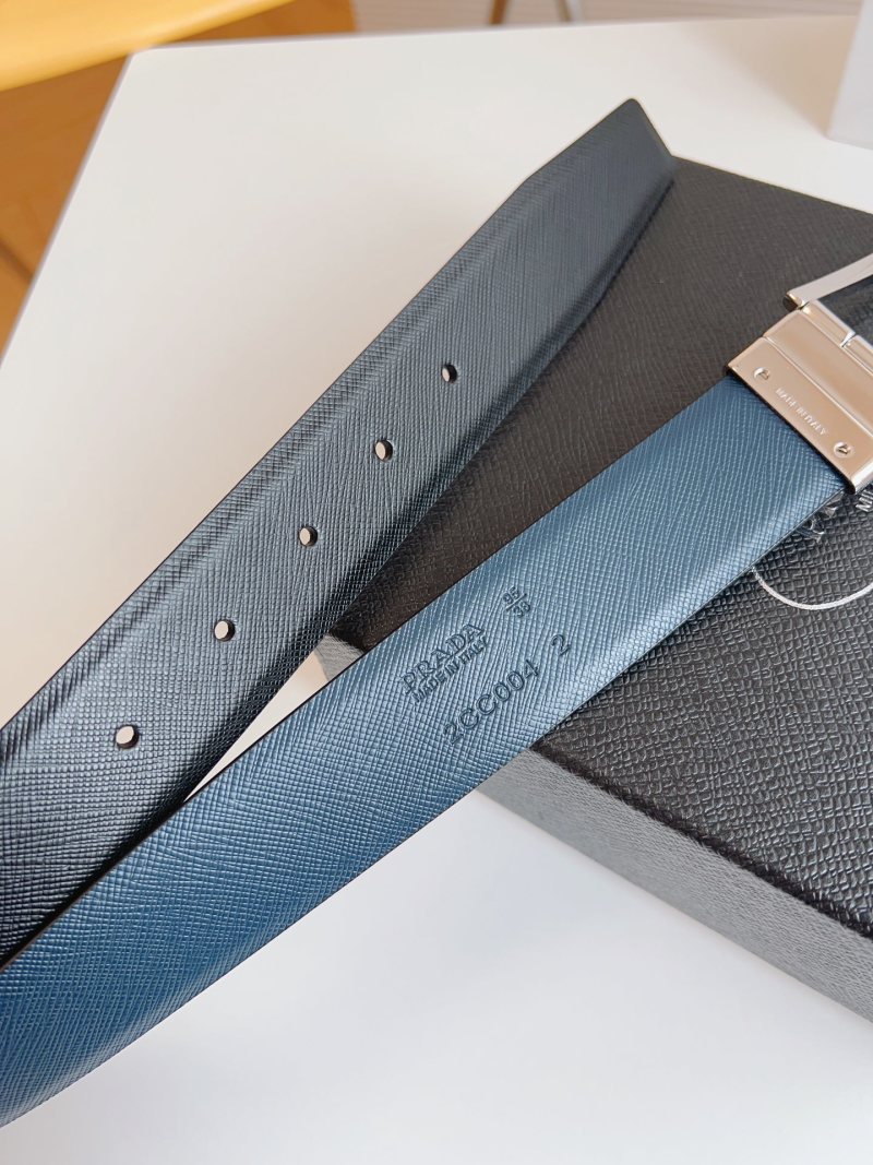 Prada Black Saffiano Leather Belt 35mm view